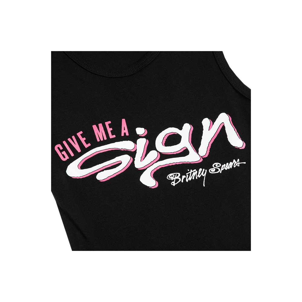 Give Me A Sign Crop Tank Britney Spears Official Store Give me a sign crop tank britney spears official store
