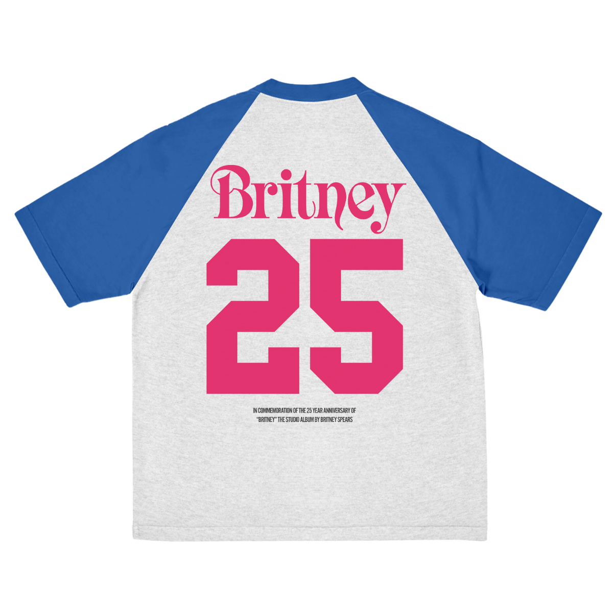 Britney 25th Anniversary Baseball Tee back