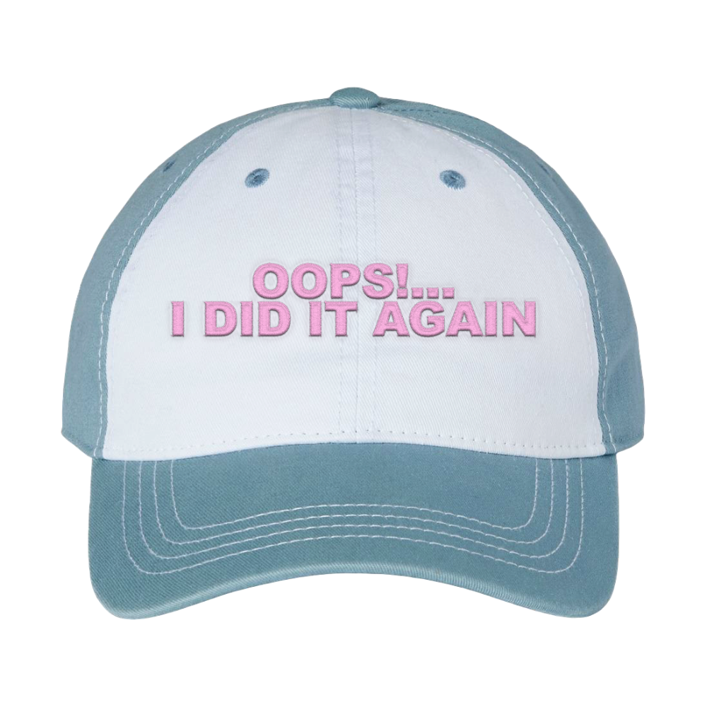 Oops!... I Did It Again Anniversary Baseball Hat Front 