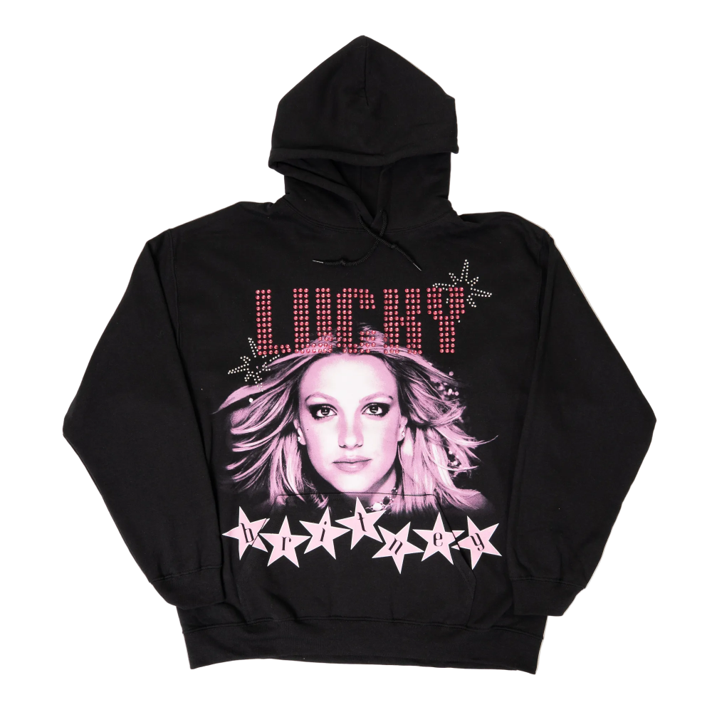 Studded Lucky Photo Hoodie