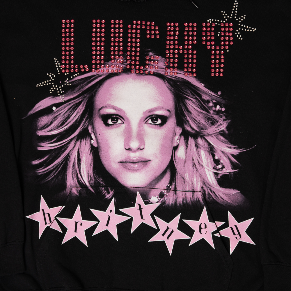 Studded Lucky Photo Hoodie - Details