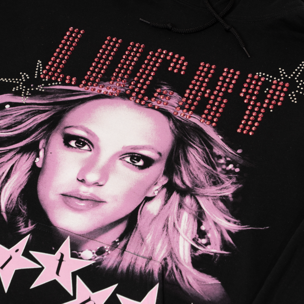 Studded Lucky Photo Hoodie - Details