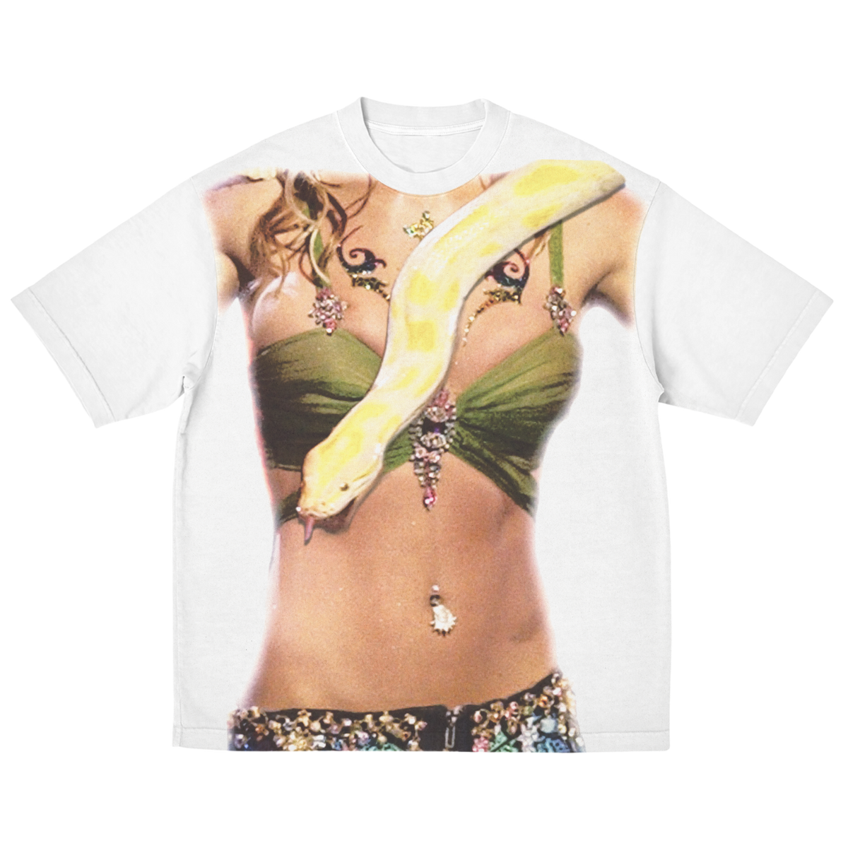 Britney 25th Anniversary Snake Tee front