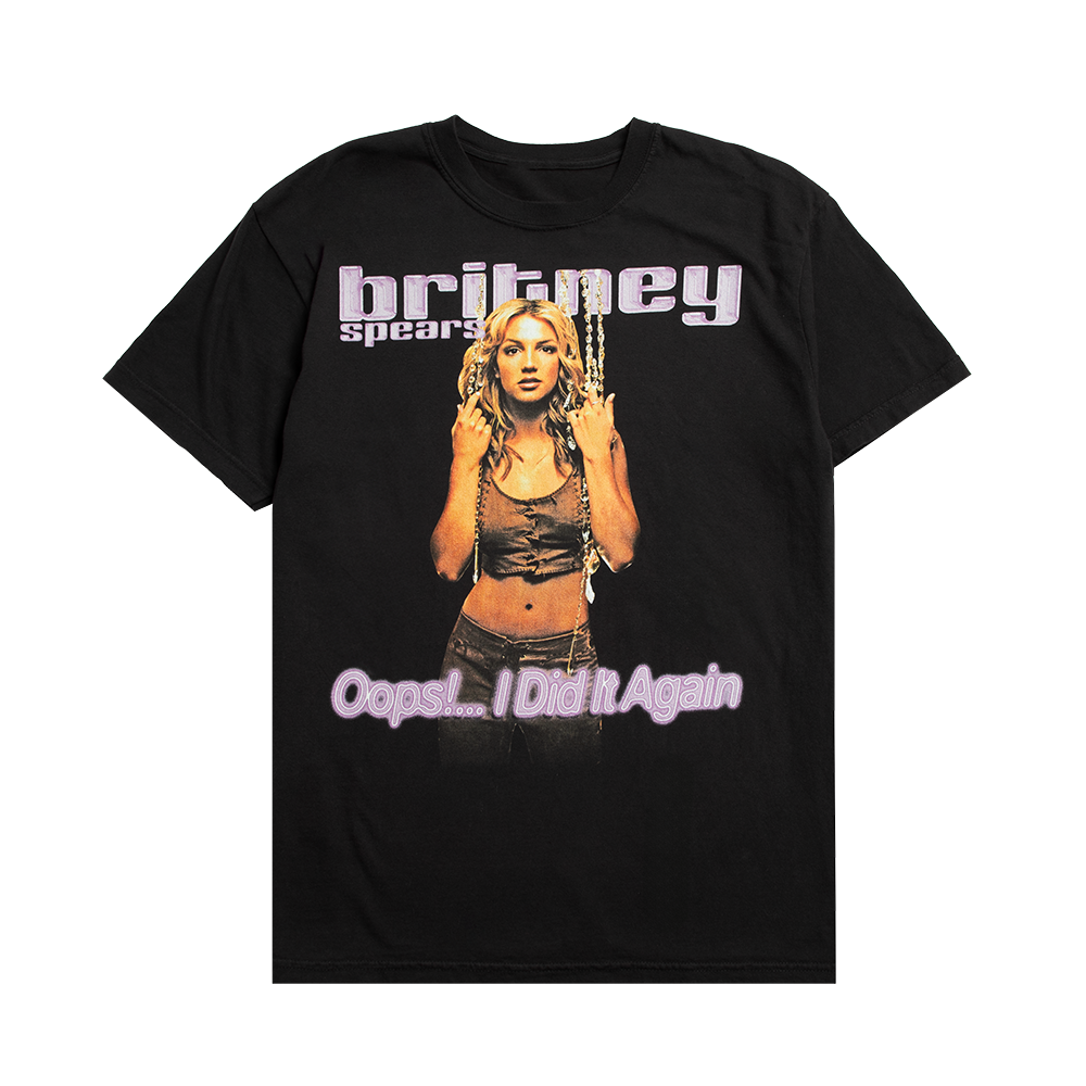 Oops!... I Did It Again Beaded Curtain Black T-Shirt