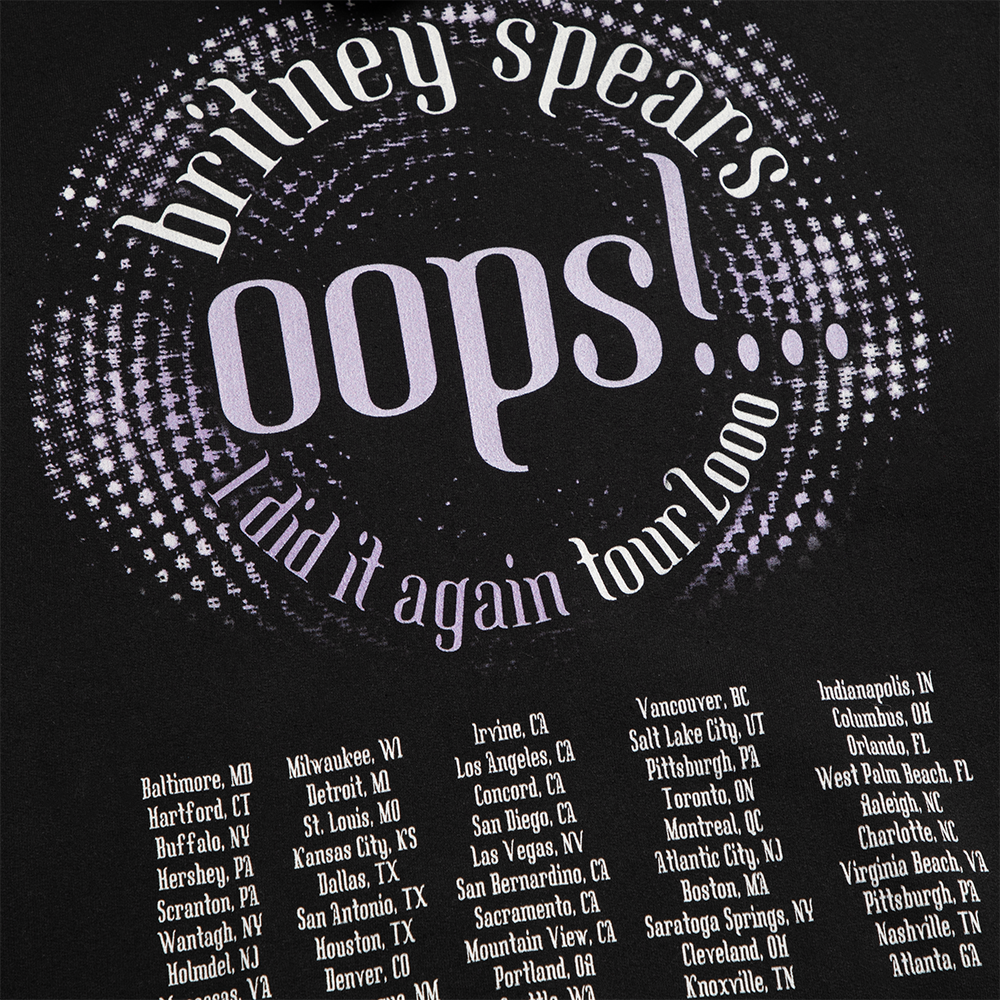 Oops...! Tour Anniversary Pullover Detail