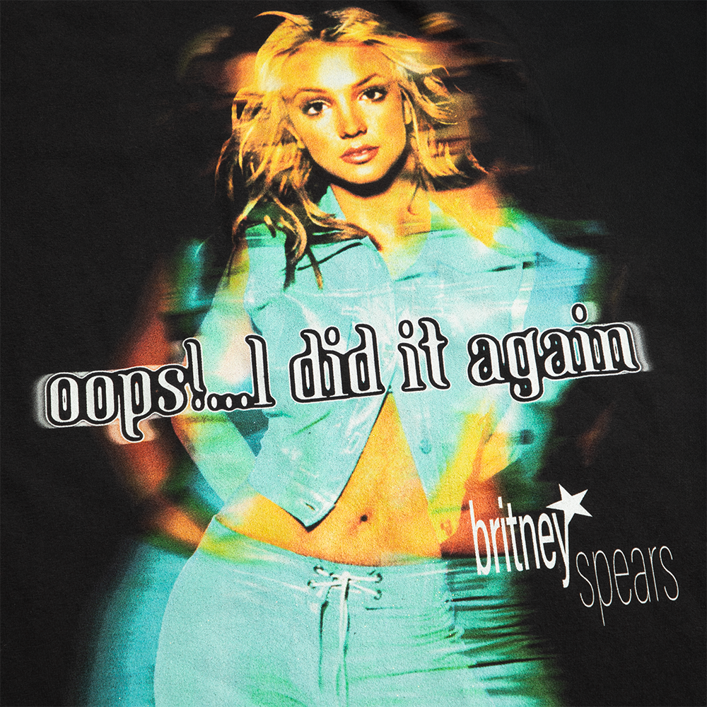 Oops!... I Did It Again Black T-Shirt Detail