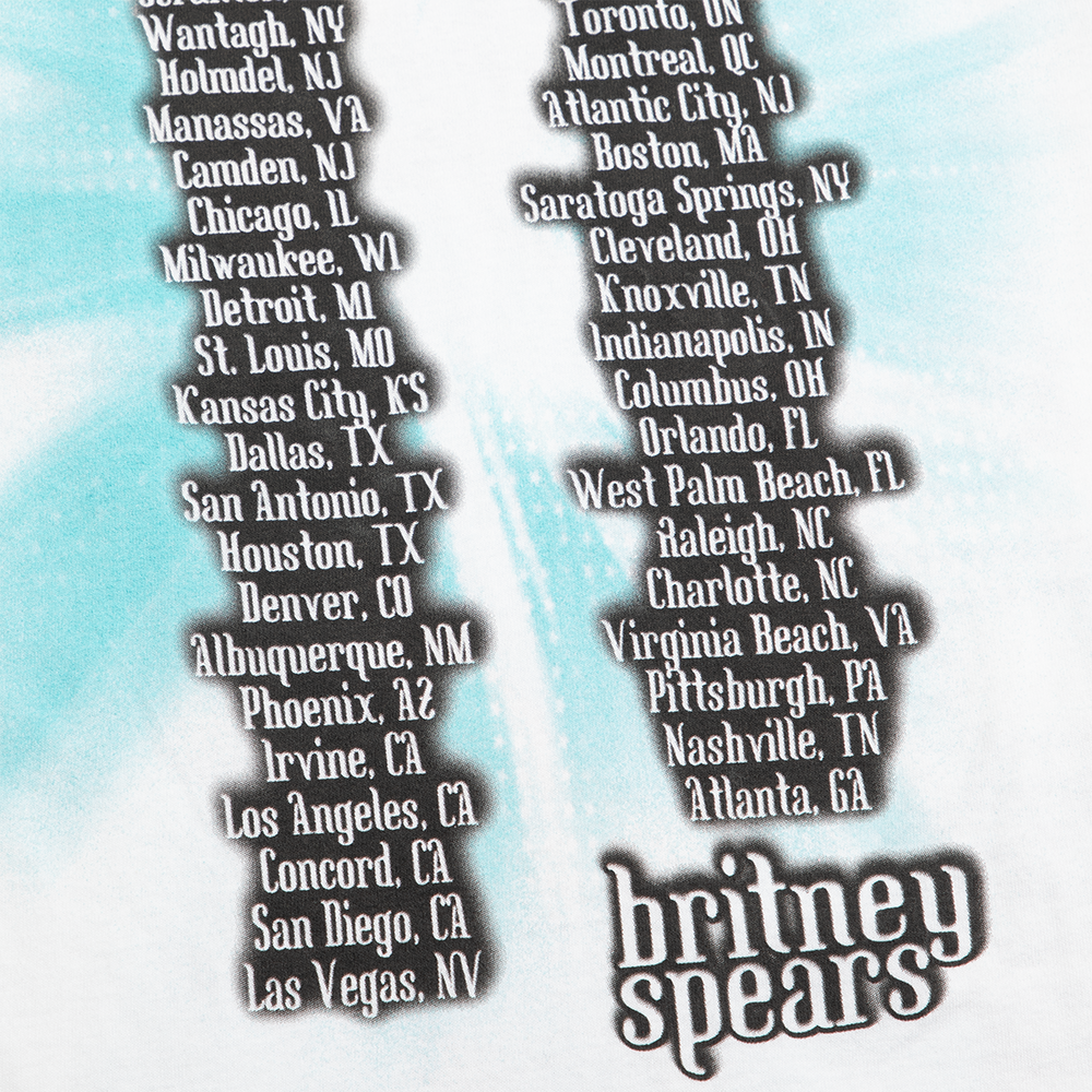 Oops! Tour Anniversary White T-Shirt - Britney Spears Official Oops! Tour Anniversary White T-Shirt - Britney Spears Official